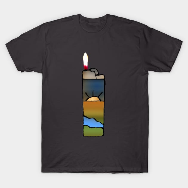 Landscape Lighter T-Shirt by IanWylie87